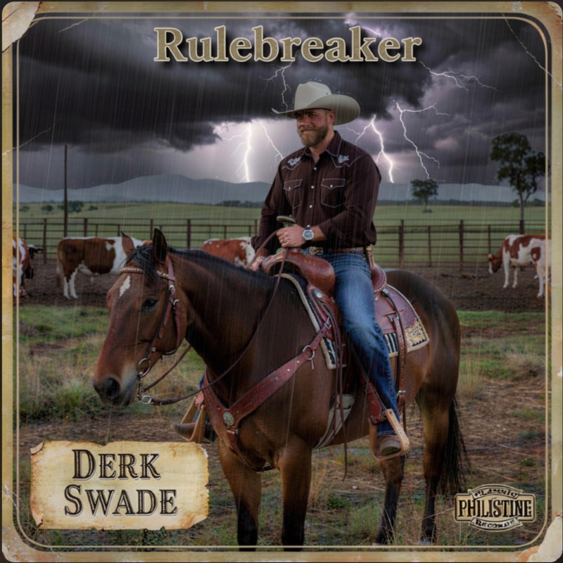 Rulebreaker album cover, Derk Swade, Philistine Records